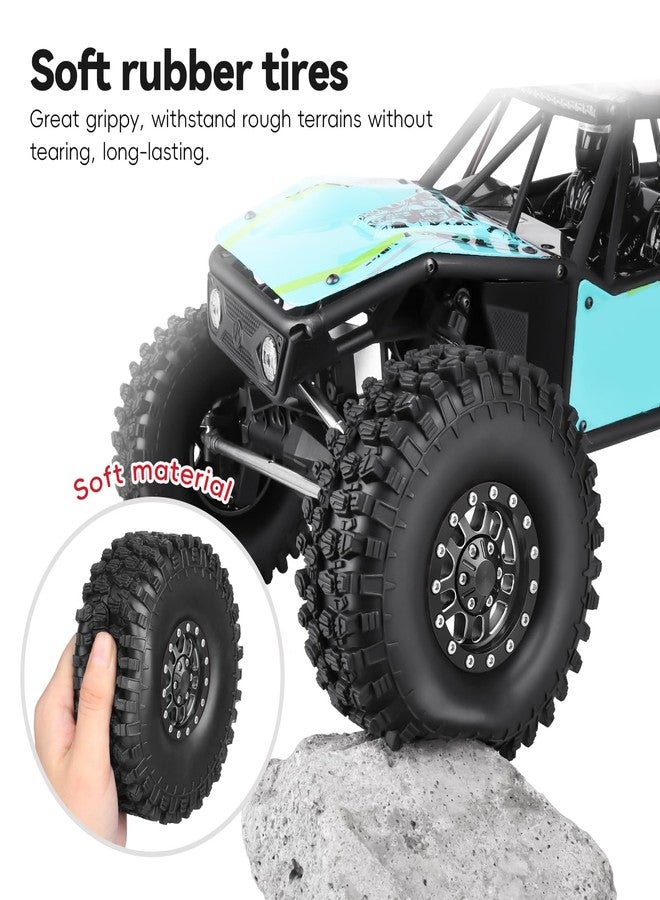 AllinRC High-Grip Aluminum 1.9 Beadlock Wheels and Tires Set Combo All-Terrain for Traxxas TRX-4 Axial SCX10 Capra RC4WD Redcat Gen8 1/10 Scale RC Crawler - Image 5